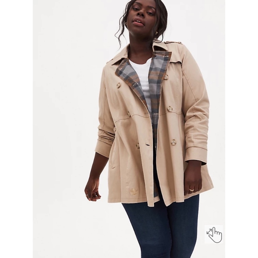 Torrid Outlander Classic Twill Trench Coat - Sz 1